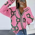 thumbnail image 2 of Aoiroe Women'S Cardigans Womens Button Up Cardigan Sweaters Sweater Cardigan Women Womens Cardigan With Pockets Button Cardigans For Women Cardigan Sweaters For Women Pink M, 2 of 9