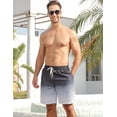 thumbnail image 2 of Aideaone Men's Swim Trunks with Compression Liner 9" Quick Dry Board Shorts Swimsuit Swimwear Bathing Suit, 2 of 6