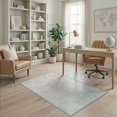 thumbnail image 2 of ODIKA 4'x6' Washable Area Rug Non-Slip, Chair-Friendly, Flatwoven Muted Sage Oatmeal Floral Motifs Delicate Leaf Clusters Modern for Home Office, Under Desk, 2 of 7