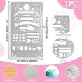 thumbnail image 3 of Banners, iconos, plantillas de metal para pirograbado, burbujas de acero inoxidable, marcos, plantillas reutilizables para bricolaje, grabado, pintura, repujado, diario, marcapáginas., 3 of 9