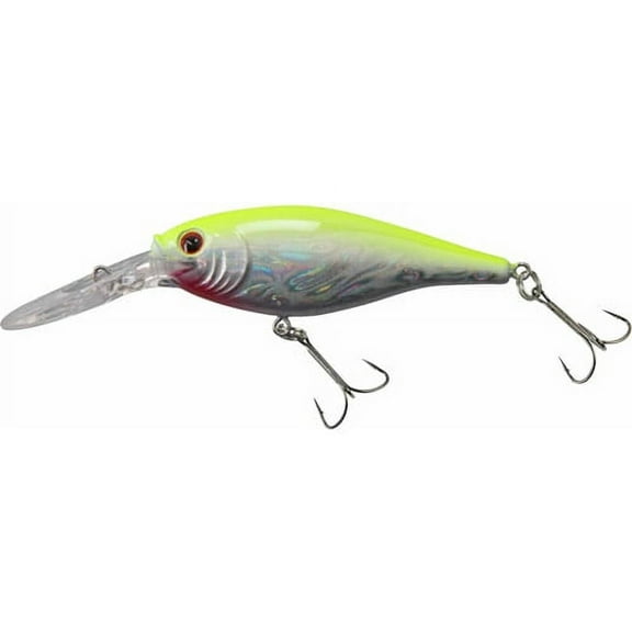 Berkley Flicker Shad Fishing Lure, Slick Chartreuse Pearl, 3/16 oz