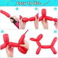 thumbnail image 4 of 400PCS Long Balloons,Assorted Color Twisting Animal Balloons,260Q Magic Modeling Balloons,Thickening Latex Twisting Balloons for Animal Shape Birthday Clowns Party Wedding Decorations, 4 of 7