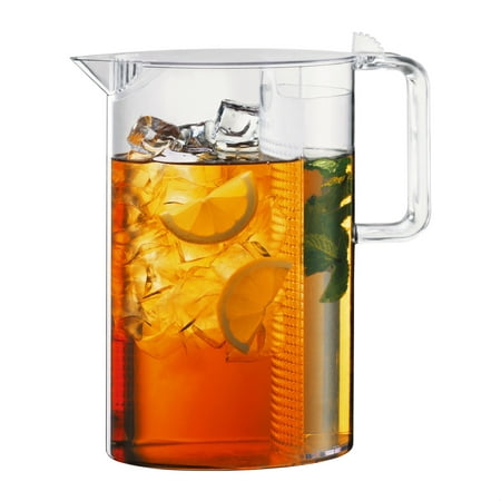 Ceylon Ice Tea Jug with Filter, 101 Oz., Clear