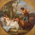 thumbnail image 2 of Angelica Kauffmann 15x15 Gold Ornate Wood Frame and Double Matted Museum Art Print Titled - Cimon and Iphigenia, 2 of 4