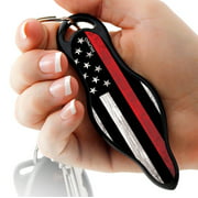 MUNIO Self Defense Keychain, Flat Kubaton Endorsed by Police, Military & Martial Artists, Made in USA, Take on Airplane, No Risk of Personal Harm Like Pepper Spray & Stun Gun, EDC Self Defense Weapon