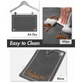 thumbnail image 4 of Pet Feeding Mat-Absorbent Quick Dry Dog Mat for Food and Water Bowl-No Stains Easy Clean Dog Water Dispenser Mat-Dog Accessories-Cat Dog Feeding&Watering Supplies-Dog Water Bowl Mat for Messy Drinkers, 4 of 6