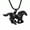Black, variant on Personalize Stainless Steel Horse Cremation Urn Pendent for Ashes and Chain Human Pet Ash Holder Memory Necklace for Cremation Ashes Keepsake Memorial Jewelry