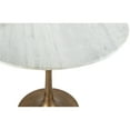 thumbnail image 5 of ZUO Fullerton Natural Marble Top Round Dining Table in White & Gold, 5 of 5
