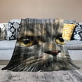 thumbnail image 2 of Orinice Cat Theme Warm Lightweight Blanket Soft Fleece Blankets for All Seasons, Living Room Sofa Decor Cow Gifts, Long-lasting Plush Blanket, Multiple Sizes Available 60x80in, 2 of 6