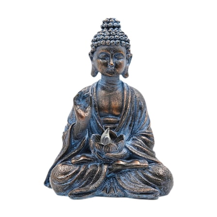 oshhni Buddha Statue Gift Resin Buddhist Religious Figurine for Decor Lawn