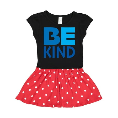 

Inktastic Be Kind Logo in Blue Gift Toddler Girl Dress