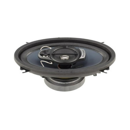 Pioneer - 4" x 6" - 3-way , 210 W Max Power, IMPP cone, 11mm Tweeter and 1-5/8" Midrange - Coaxial Speakers (pair) - BLUE