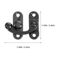 thumbnail image 2 of LOLIPPYY 2-Pack Vintage Style Zinc Alloy Latch Hook Hasp for Home Decor and Craft Projects, 2 of 8