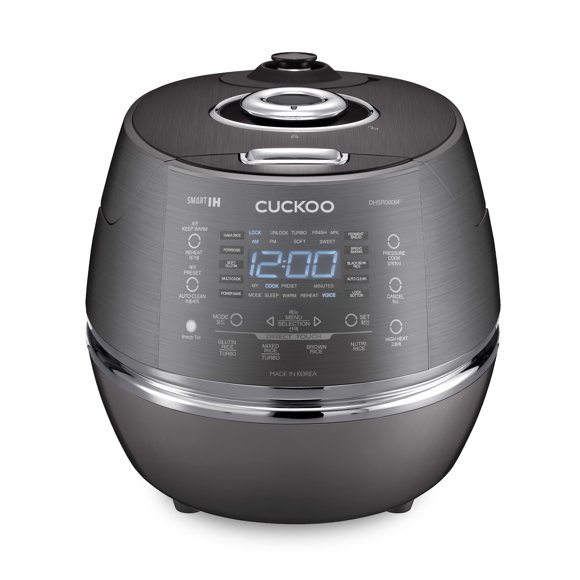 Cuckoo DHSR0609FD Cuiseur à Riz à Pression à Chauffage par Induction Électrique - Gris Foncé