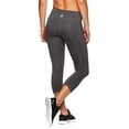 thumbnail image 2 of Reebok Womens Capri Seamed Compression Athletic Pants, Grey, Small, 2 of 5