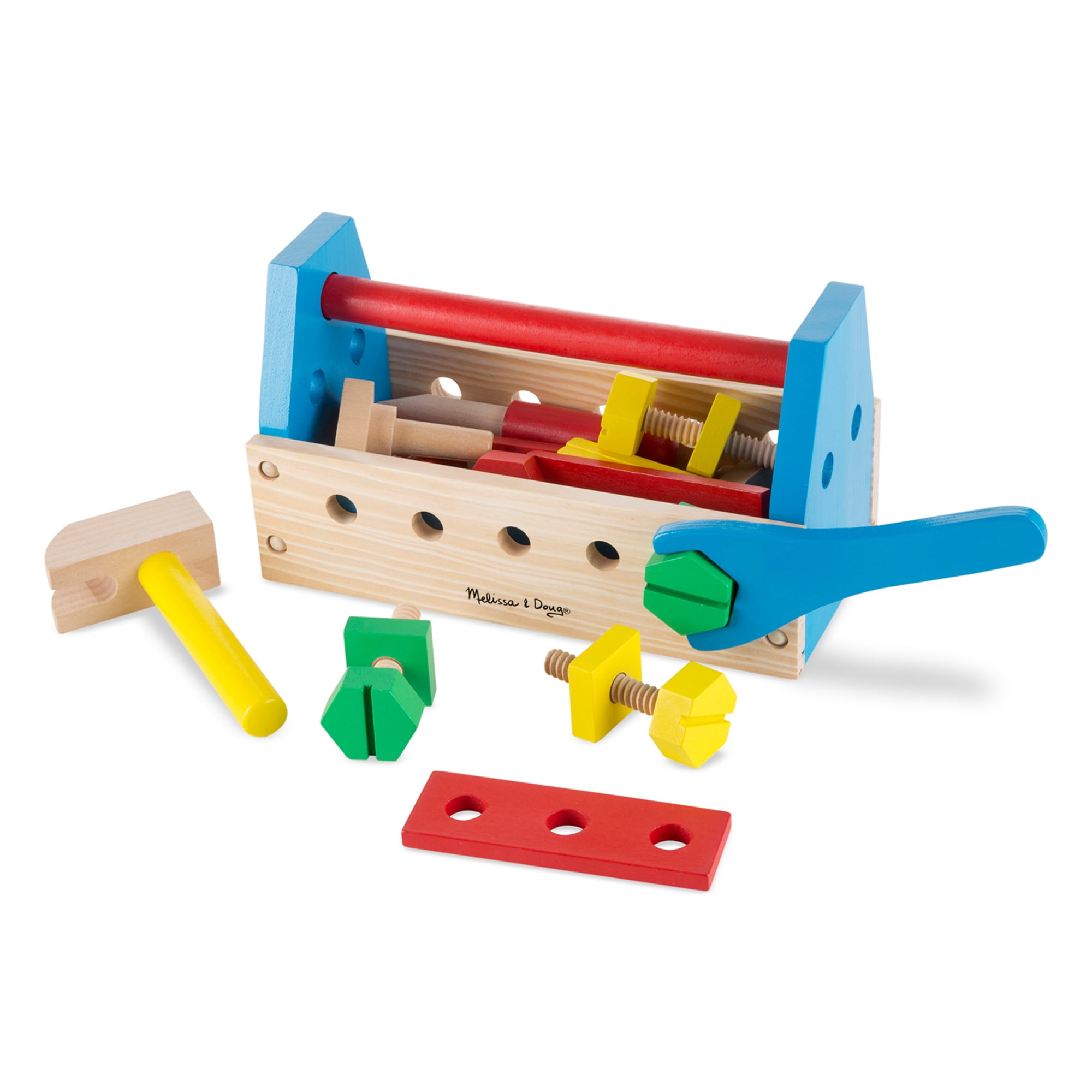7 Piece Lil Handy Man Pretend Play Children's Toy Tool Belt Set Little Builder 