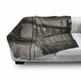 thumbnail image 3 of New York Soft Flannel Fleece Blanket, Summer Night in Manhattan Brooklyn Bridge Park River Waterfront Modern City, Cozy Plush for Indoor and Outdoor Use, 60" x 80", Dark Sepia Black, by Ambesonne, 3 of 6