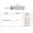 thumbnail image 2 of 8x45mm Dowel Pins, 5 Pack Round Head Flat Chamfered End Dowel Pin, 2 of 6