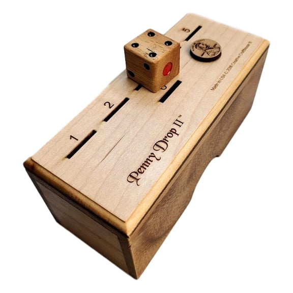 Creative Crafthouse Penny Drop II Premium Wood Family Dice Game