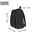 thumbnail image 2 of BadPiggies Nylon Backpack for Women Men, 20L Wear-Resistant Backpacks Casual Lightweight School Travel Daypack (Black), 2 of 9