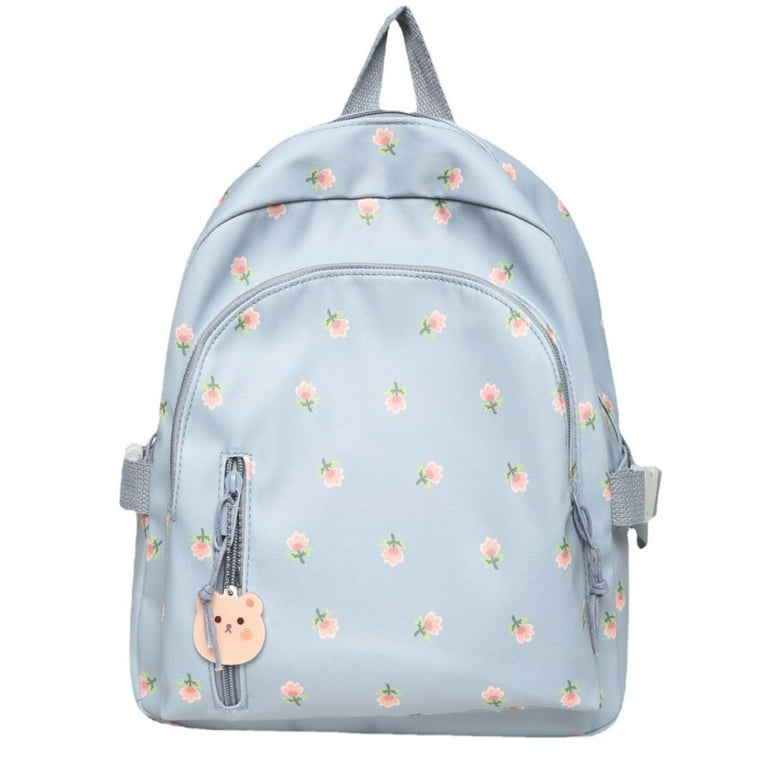 Mini Backpack Purse for Women Girls, Spring Flower Small Backpack Floral  Pattern Lightweight Casual Travel Bag Daypack for Teens Kids School Adult