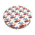 thumbnail image 6 of Uemuo Cartoon Helicopter Pattern Round Bar Stool Seat Covers Washable Stool Cushion Slipcover Elastic Bar Chair Covers-12 inch, 6 of 7