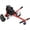 Red + Steel, variant on Adjustable Hoverboard Seat Attachment Go-Kart for Kids, Fits 6.5 8 10 Hoverboards, Pink Steel Frame, Not Include Hoverboard