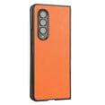 thumbnail image 3 of Dteck Leather Case for Samsung Galaxy Z Fold 3 Solid Color PU Leather Slim Thin Lightweight Shockproof Folding Case Cover for Samsung Galaxy Z Fold 3,Orange, 3 of 5