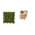 thumbnail image 1 of Reloj De Pared Cuadrado Silencioso, Adorno Para Baño, Casa De Campo, Cocina, Estudio, Con Estatua De Animal En Miniatura, Decoración De Mesa, Decoración Creativa Para El Hogar, Figura Fengshui, 1 of 8