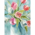 thumbnail image 2 of Robinson, Carol 15x18 White Modern Wood Framed Museum Art Print Titled - Todays Tulips I, 2 of 4