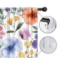 thumbnail image 4 of Blackout Kids Curtains,Watercolor Pioneer Flower Pattern Childrens Insulated Curtains Set Of 2,Bedroom Essentials,Toddler Room Decor 42x63in(106x160cm), 4 of 4