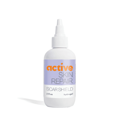 Active Skin Repair First Aid Scar Shield Hydrogel - Scar Treatment for Cuts, Scrapes, Burns and Other Wounds to Stop Scars BEFORE They Form - Natural and Non-Toxic Scar Prevention Gel (3 oz Gel)
