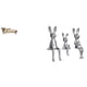 thumbnail image 1 of Juego De Sofá Cama De Madera En Miniatura Y Figura Familiar De Conejo Para Decoración De Casa De Muñecas, Escultura De Animal, Adorno De Centro De Mesa, 1 of 8