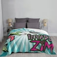 thumbnail image 5 of Green Gir Invader Zim Flannel Blanket Ultra-Soft Micro Fleece Throw Blanket For Bed Sofa Couch Car Office Unisex Adult Fuzzy Bed Blanket Cozy Kids Throw Blanket 40"x30", 5 of 7