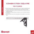 thumbnail image 2 of Escuadra combinada Starrett 11MH-300 de acero de 30 cm, 2 of 8