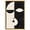 Gold Frame, variant on Divided Self I Canvas Modern Face Abstract by Art Remedy, Gallery Wrapped, 10 x 15