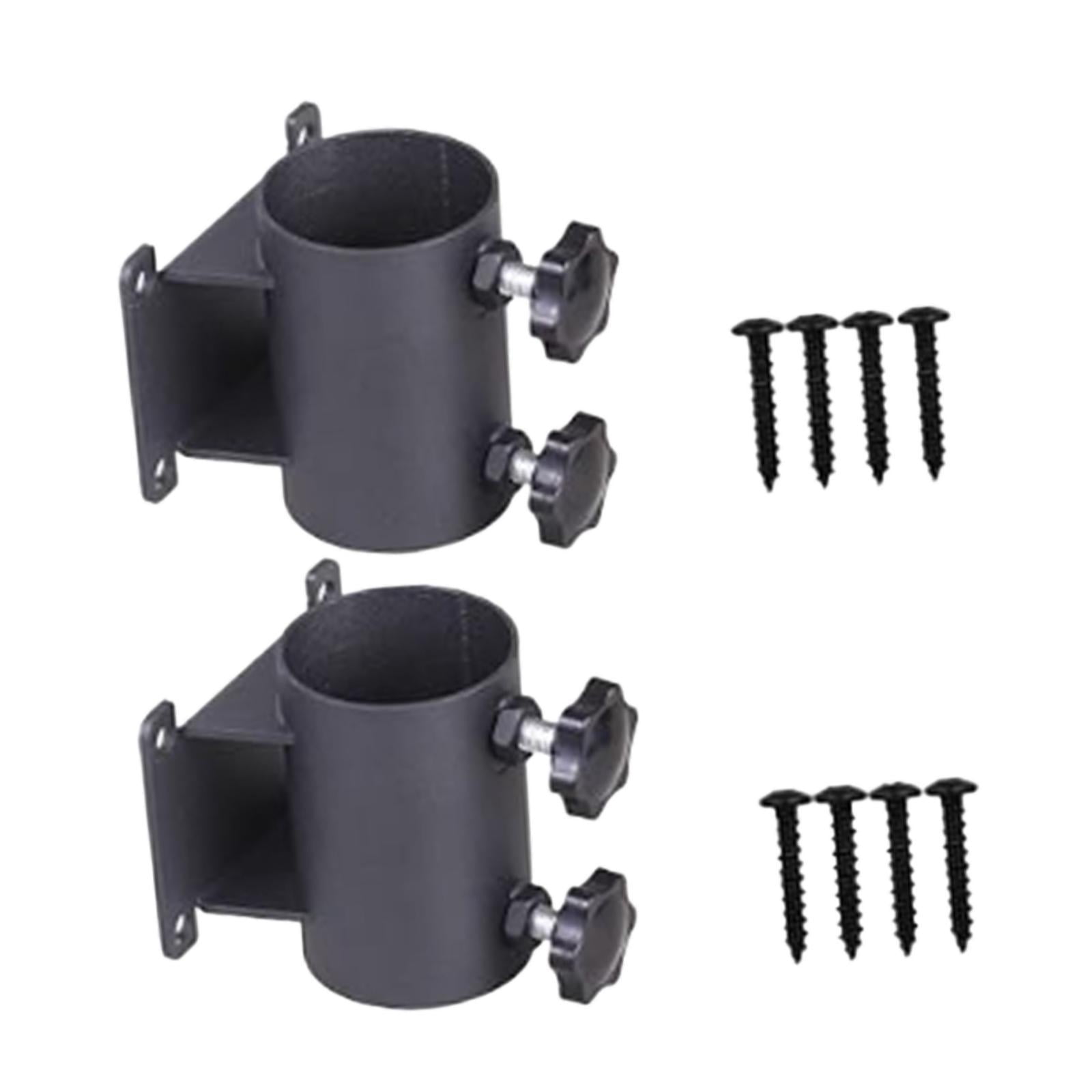 CarpNettore 2 Pieces Patio Umbrella Holder Deck Umbrella Mount Easy Installation Poles Metal