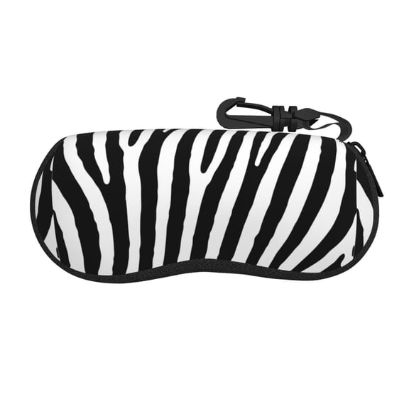 Picia Zebra Print Sunglasses Case, Eyeglasses Case Protector Large Glasses Case, Key Lock Case Protective Glasses Holder Eyeglasses Cases