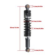 Genrics 320mm 12.5” Pair Motorcycle Rear Shock Absorbers Replacement for Suzuki Yamaha Honda XL 883 1200 (Black)