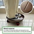 thumbnail image 4 of Flower Pot Tray 3  Wheels Water Storage 360-Degree Rotation Easy to Move Sturdy Structure Plant Saucer Garden Supply, 4 of 8