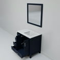 thumbnail image 6 of Big Sur 36 in W x 22 in D Right Offset Navy Blue Single Bath Vanity, Cultured Marble Top and 34 in Mirror, 6 of 8