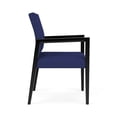 thumbnail image 2 of Pemberly Row Waiting Reception Guest Chair Wood Frame in Blue, 2 of 5