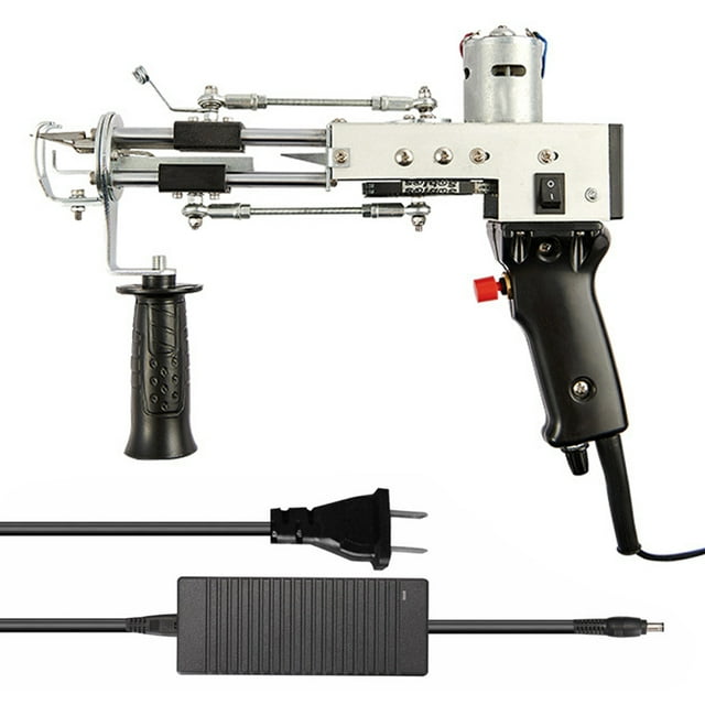 110V US Plug Electric Tufting Machine - High Precision Metal & Plastic Carpet Weaving Tool for DIY Craft, 80-100x Manual Efficiency, Fast Weaving Speed, Flexible Operation for Wool/Acrylic Carpets