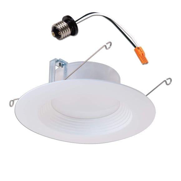 Halo 5-inch and 6-inch Integrated LED Recessed Ceiling Light 90 CRI Title 20 Compliant Retrofit Downlight Trim, 2700K Warm White