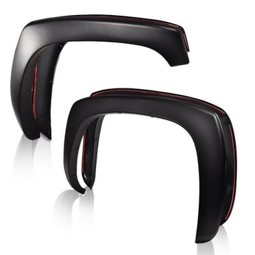 G-Plus Pocket River Fender Flares Fit For 1999-2006 GMC Sierra Chevy Silverado Black 4pcs