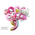 thumbnail image 3 of Decoración con temática de Hello Kitty rosa para baby shower de niña, suministros para fiesta de cumpleaños para niños, vajilla desechable, pancarta decorativa, globo, 3 of 5