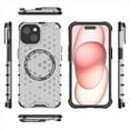 thumbnail image 3 of Allytech Case for iPhone 13, Non-Yellowing Anti-Scratch Slim Thin Translucent Honeycomb Heat Dissipation Dual-Layer Drop Protection Bumper Case Cover Compatible with MagSafe, White, 3 of 9