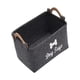 thumbnail image 2 of Organizador de juguetes para perros, cesta rectangular para artículos de cachorros, para ropa de mascotas, mantas Negro, 2 of 8