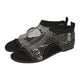 thumbnail image 2 of Bmisegm Women Shoes Flat Sandals Fashionable One Slip Mesh Open Toe Sandals Sandals Women Summer Black 7.5, 2 of 7