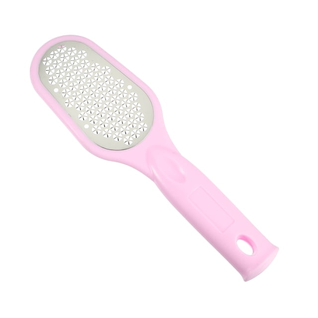 Archivo de pies Unique Bargains Raspador de pies de acero inoxidable Herramienta removedora de callos para el cuidado de los pies 8.66" Rosa